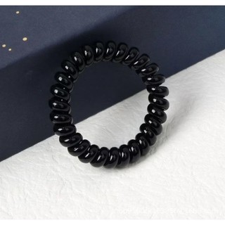 Cột tóc lò xo trong và đen cao cấp