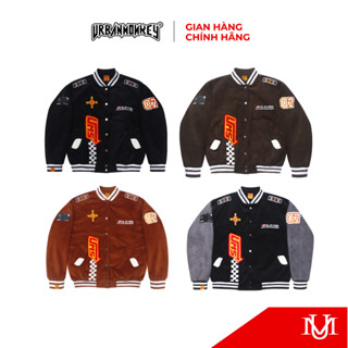 Áo Khoác Varsity URBAN MONKEY 7TH Race Star Varsity Form Regular Nhung Tăm Lót Gòn 4 Phối Màu Nam Nữ