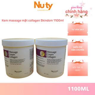  Kem massage mặt collagen Skindom 1100ml chống lão hóa chảy sệ da săn chắc đàn hồi da trắng sáng da 