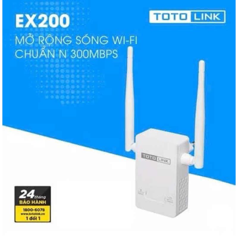Bộ kích sóng WiFi không dây Totolink EX200