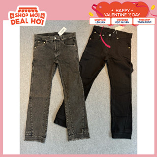 Quần jean dài nam Flare Details ống loe nhẹ MASS STUDIO chất vải jean co dãn thoải mái - Pants, Menswear Có Túi