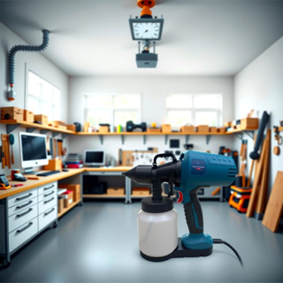    CHÍNH HÃNG  Máy Phun Sơn Cầm Tay KS100 - Dùng điện 220V - Bình 800ml - Bảo hành 6 tháng 