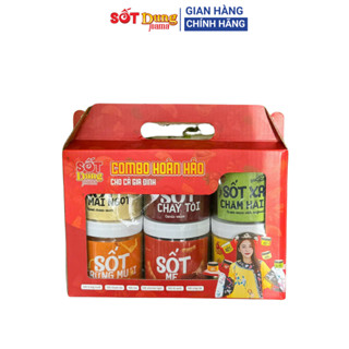 Combo sốt 6 vị phô mai, trứng muối, chanh leo, cháy tỏi, sốt me, sốt xanh cho cả gia đình