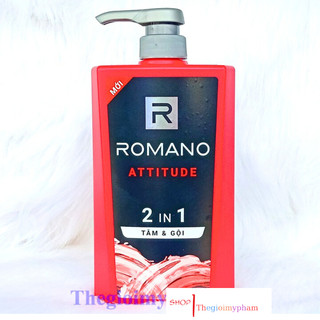 Tắm gội romano 2 trong 1 attitude 650g