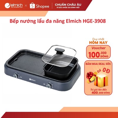 Bếp nướng lẩu đa năng Elmich HE-3908