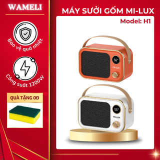 Đèn sưởi gốm để bàn MI-LUX H1 công suất 1200W làm nóng nhanh công nghệ chống cháy an toàn