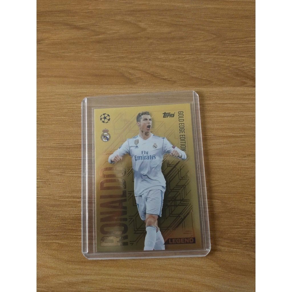 Thẻ Bóng Đá Topps Match Attax 24/25 GOLD EDGE Ronaldo - Cristiano Ronaldo - CR7 - Real Madrid - Mu -