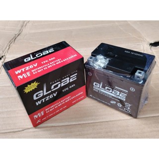 Bình Ắc Quy Khô Xe Máy GLOBE WTZ6V 12V6AH dùng cho LEAD, NOZZA, AirBlade, SH MODE, SH Việt Nam