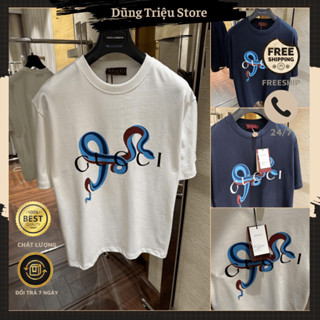 Áo Phông Nam Gu Chỳ In Hình Rắn Xanh Siêu Hot - Áo Phông Nam In Hình Siêu Nét