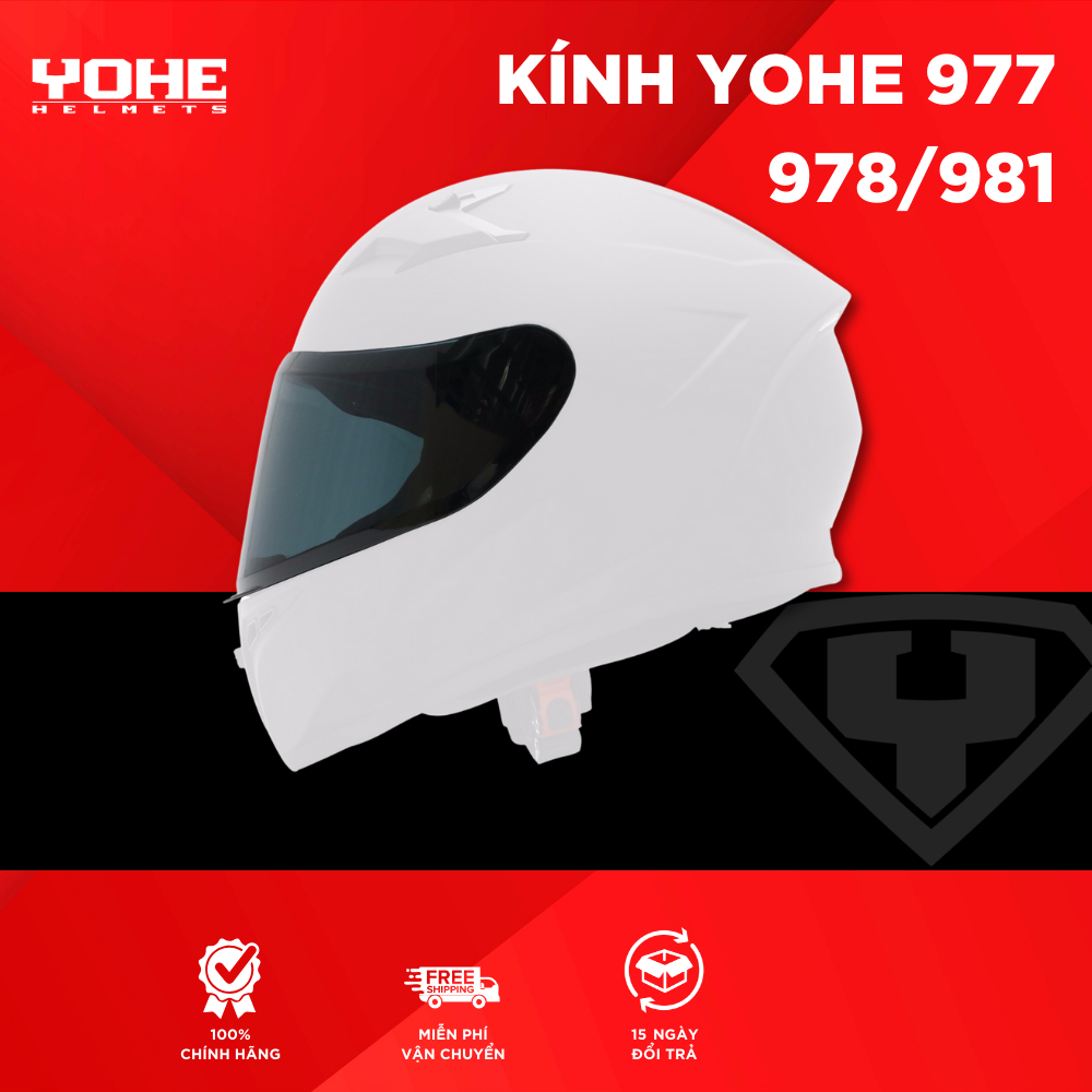 Kính Chắn Gió Mũ YOHE 978 / Yohe 977 / Yohe 981 Chống Bụi Chống Nắng (Không Bao Gồm Mũ) [Chính Hãng]