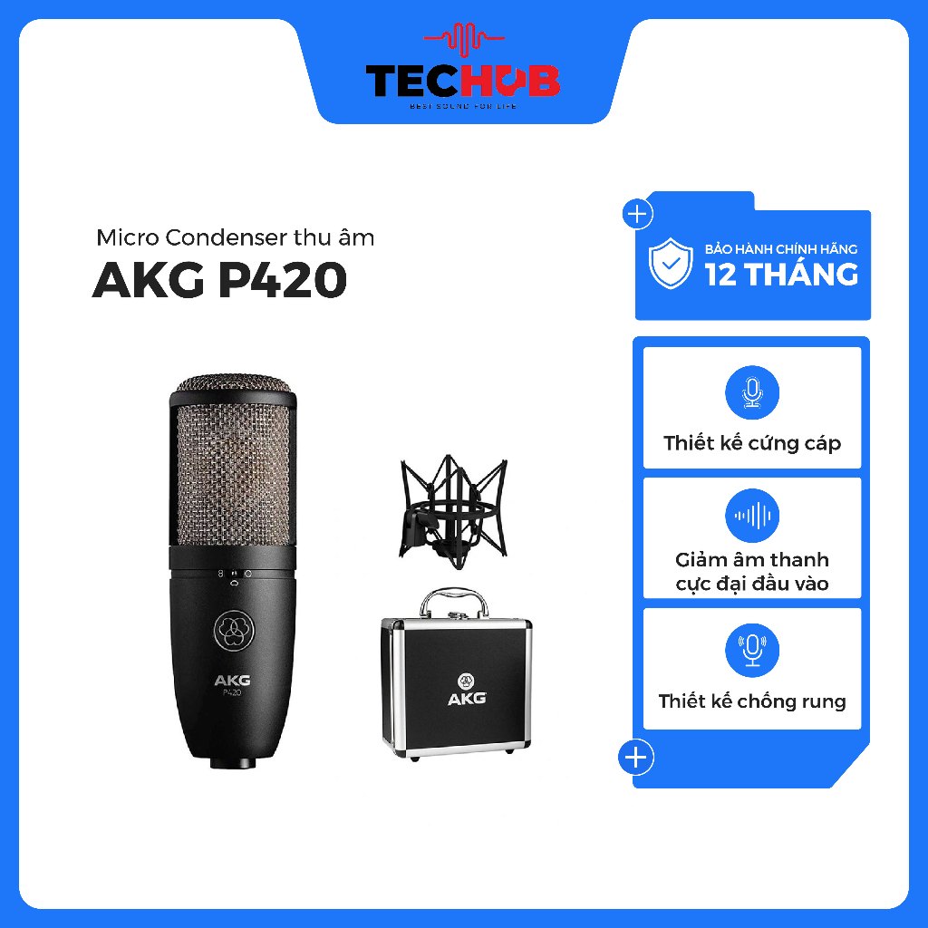 Micro condenser thu âm AKG P420 - Hàng Chính hãng PGI