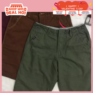 Quần Short Nam Kaki Dây Kéo- Quần Short Kaki Chất Coton Dày Dặn, Chất Lượng, Không Xù Lông, Không Phai Màu