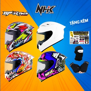 Nón BH NHK fullface GP R Tech 1 kính tặng tem NHK phản quang