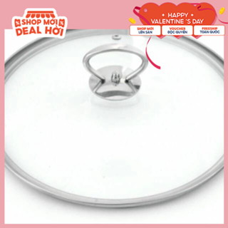 Nắp vung nồi, Nắp nồi, nắp chảo, nắp nồi lẩu, vung kính cường lực siêu bền kích thước từ 12cm đến 32cm (Đủ bộ núm+vít)