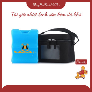 Túi giữ nhiệt Medela kèm đá khô và 4 bình trữ sữa Medela - Giữ lạnh sữa