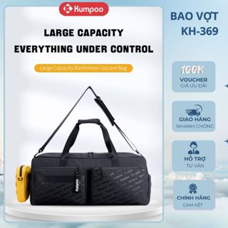 Bao vợt Kumpoo KB 369 Da PU Cao Cấp, Chống Thấm Nước, Có Ngăn Phụ Đựng Giầy Riêng