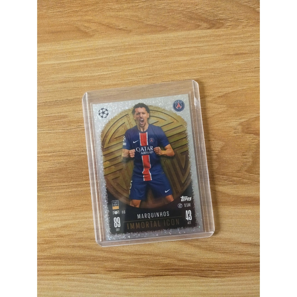 Thẻ Bóng Đá Topps Match Attax 24/25 Immortal Icon Marquinhos 2025 - Paris Saint Germain - PSG - Ligu