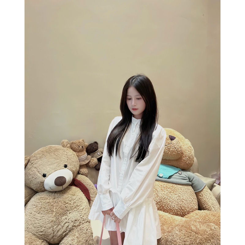 𝓫𝓾𝓷𝓷𝔂.𝓼𝓽𝓸𝓻𝓮•Váy sơ mi dập li dưới