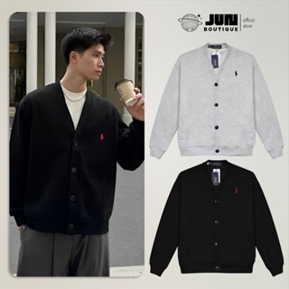 Áo Cardigan RalpLaurent Logo Thêu Hot Trend - Thời Trang Áo Khoác NamNữ Vải Nỉ Chân Cua JUN.BOUTIQUE