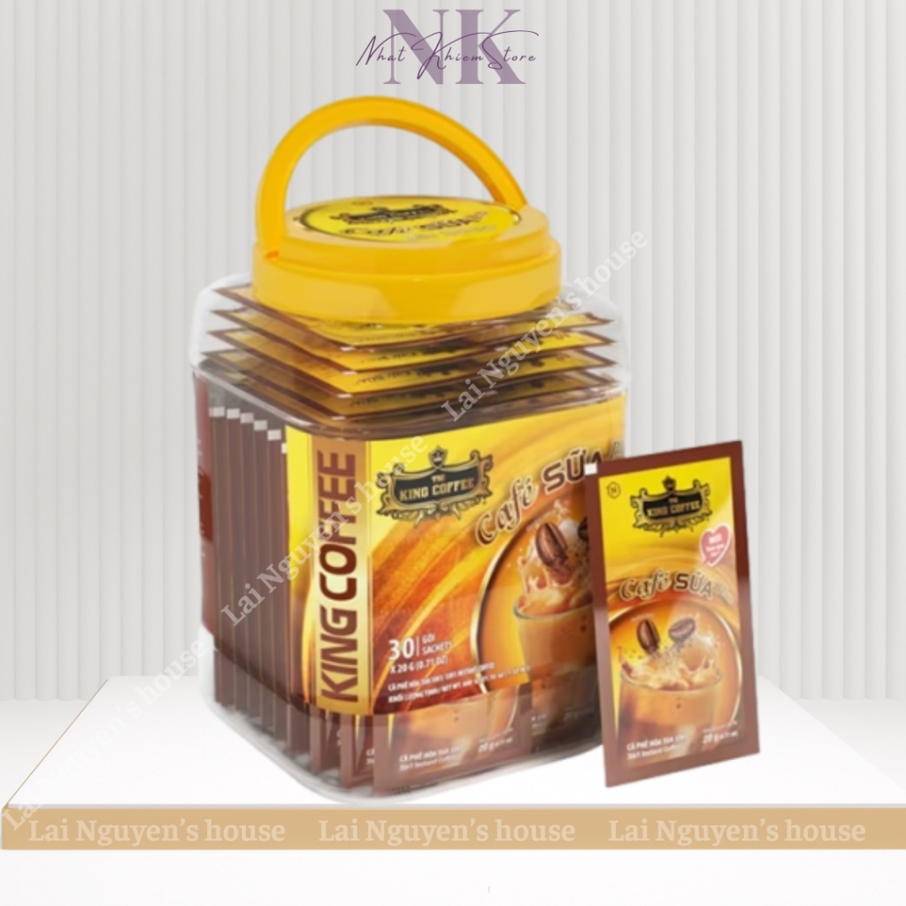Cà phê hòa tan Café SỮA Plus - Hộp nhựa 600 g (30 gói x 20 g)