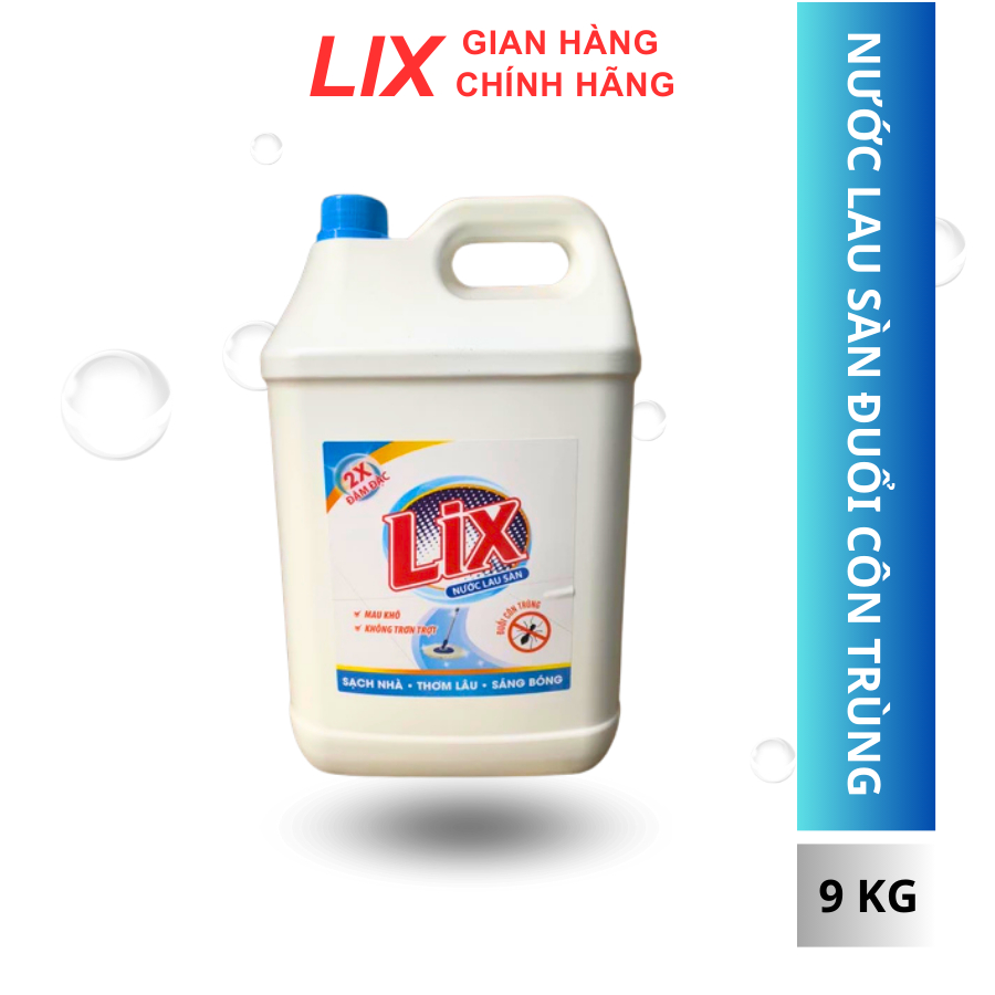 Nước Lau Sàn LIX Đuổi Côn Trùng - 9KG X2 Đậm Đặc - Lixco Việt Nam