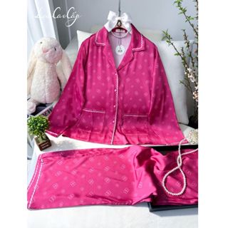  Đồ Ngủ Pijama Tay Ngắn Quần Dài MIKY Đồ Ngủ Nữ Lụa Latin In 3D TK Cao Cấp Mềm Mại Xinh Xắn < 68KG 