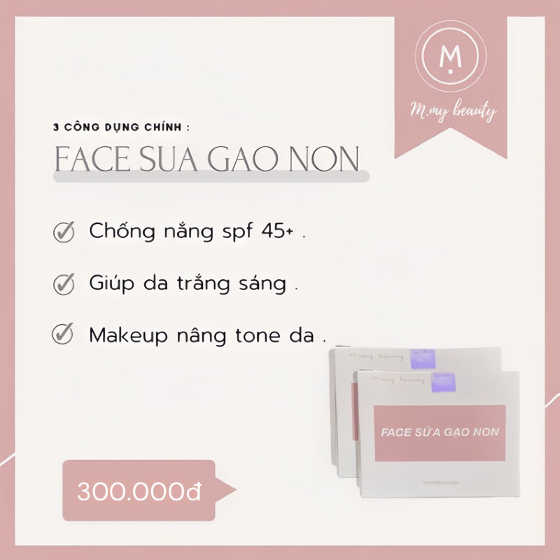 Face sữa gạo non M.my Beauty