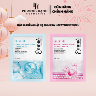 Hộp 10 Miếng Mặt Nạ GIẤY Emmie By Happy Skin Tencel Cấp Ẩm, Dưỡng Sáng Da 23g