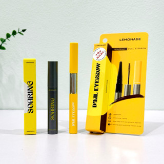 Chì kẻ mày 2 đầu màu NATURAL BROWN và Mascara lâu trôi tơi mi Soaring Lemonade