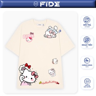 Áo thun FIDE KittyCat phông unisex form rộng local brand nam nữ cổ tròn oversize - AT149