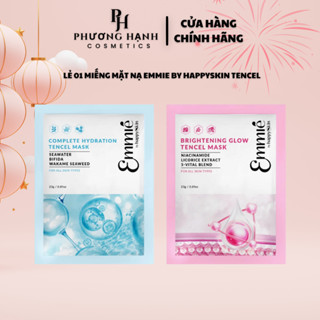  Lẻ 01 Miếng Mặt Nạ GIẤY Emmie By Happy Skin Tencel Cấp Ẩm Dưỡng Sáng Da 23g 