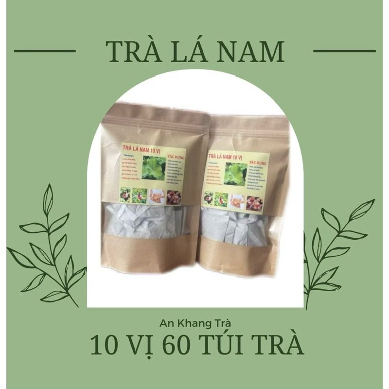 Trà Lá Nam 10 Vị Túi Lọc Trà Thảo Mộc Thiên Nhiên, Hương Thanh Dịu, Dễ Pha