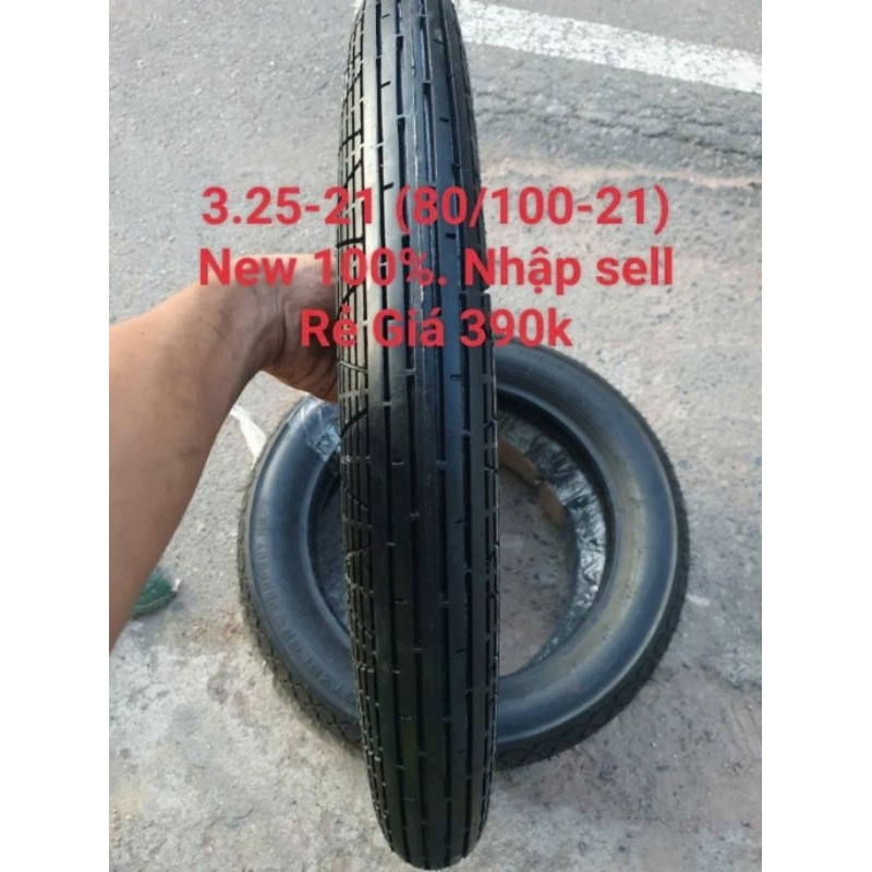Vỏ lốp xe cào cào . mâm 21. đẹp.  80/100-21 ( 2.75-21) , 90/90-21 . new 100%. gai nhỏ và gai to . hầ