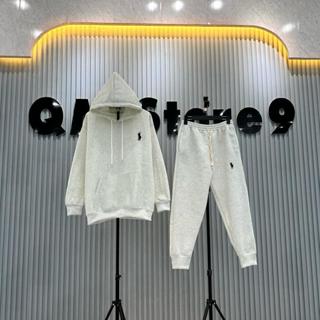 Bộ Đồ Quần và Áo Hoodie In Thêu Hình Ngựa Chất Nỉ Bông Cao Cấp hottrend 2024