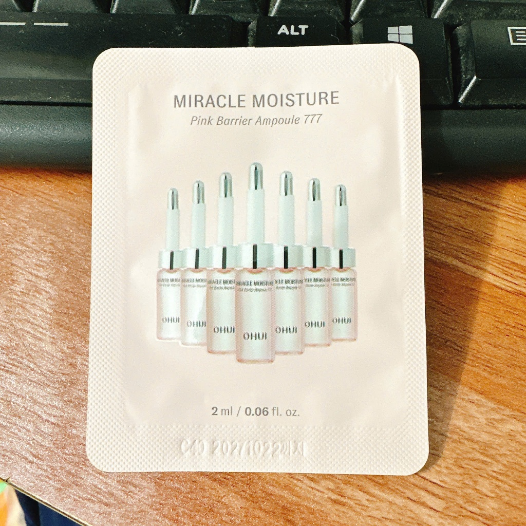 [MẪU MỚI - 2ML/ GÓI] 03 GÓI Tinh chất 777 OHUI- Ohui Miracle Moisture Ampoule căng bóng trẻ hóa da