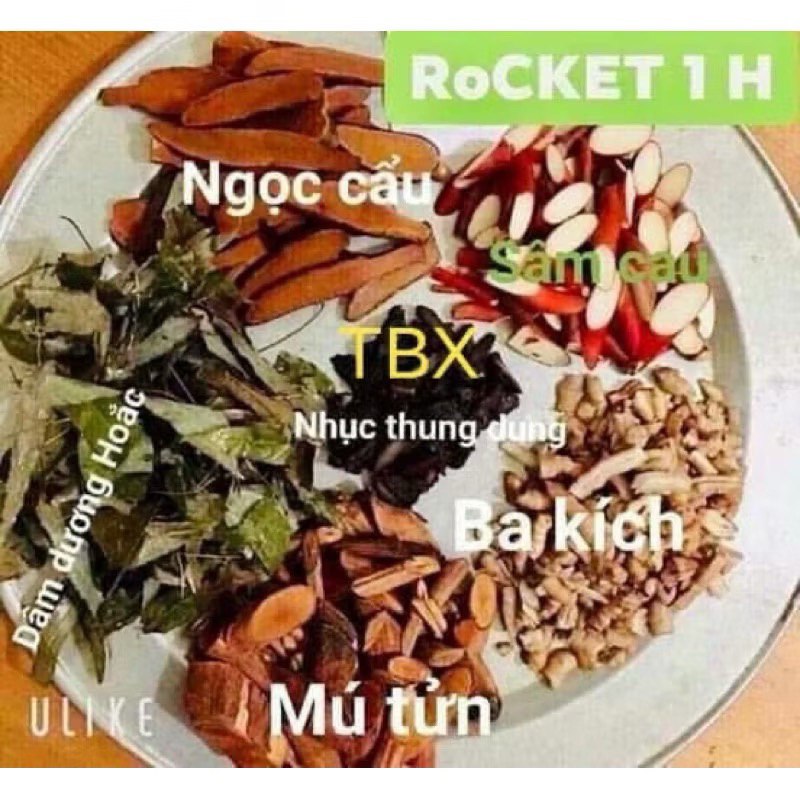 Rocket 1h thang 15 vị từ thiên nhiên, khẳng định bản lĩnh phái mạnh, chống đau xương khớp gói 1 kg