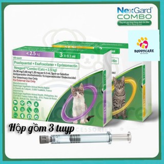 NEXGARD COMBO ( 1 Tuyp ) Giải Pháp Nhỏ Gáy Cho Mèo Bị Nội Ngoại Ký Sinh