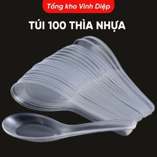 .Thìa nhựa 1 lần, muỗng nhựa, thìa 1 lần , thìa ăn xôi, thìa cơm , thìa dùng 1 lần