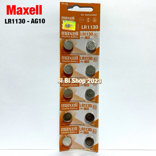 Pin lr1130/189/ag10 maxell chính hãng vỉ 10 viên