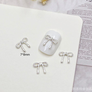Tổng Hợp Charm Nail Hình Nơ, Charm Đính Móng Nơ Đá