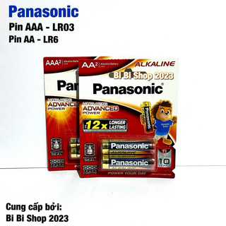 Pin aa / aaa panasonic loại tốt alkaline hàng chính hãng vỉ 2 viên