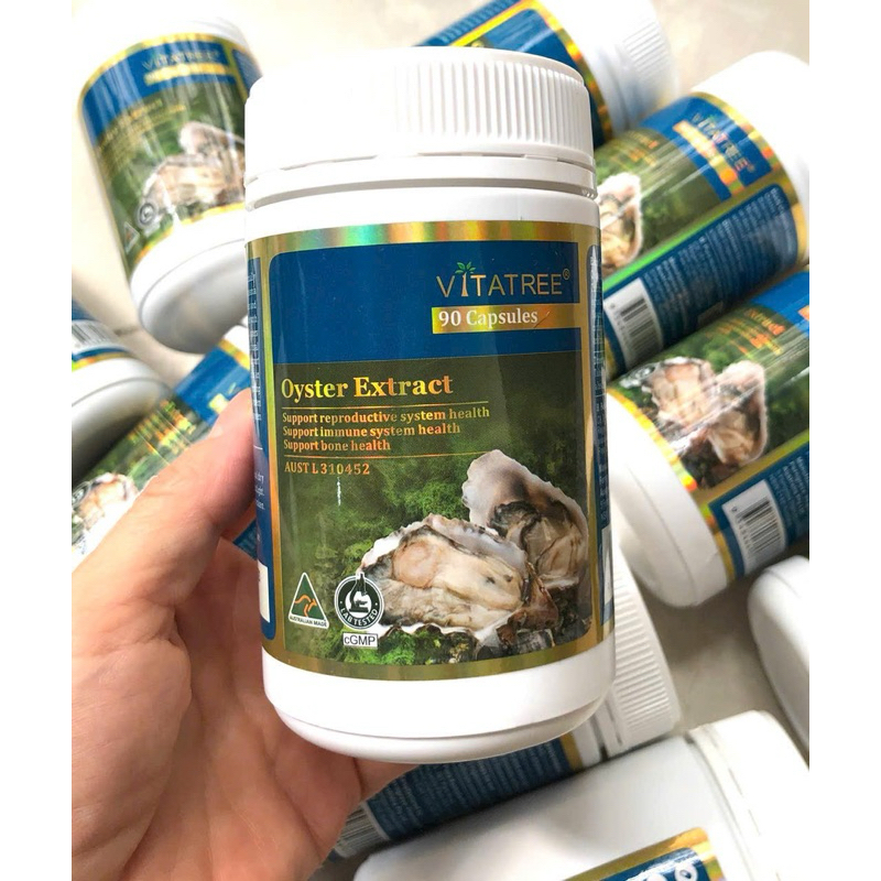 Viên uống Hàu Oyster Extract Vitatree hỗ trợ duy trì sức khỏe sinh sản cho nam giới (90 viên)