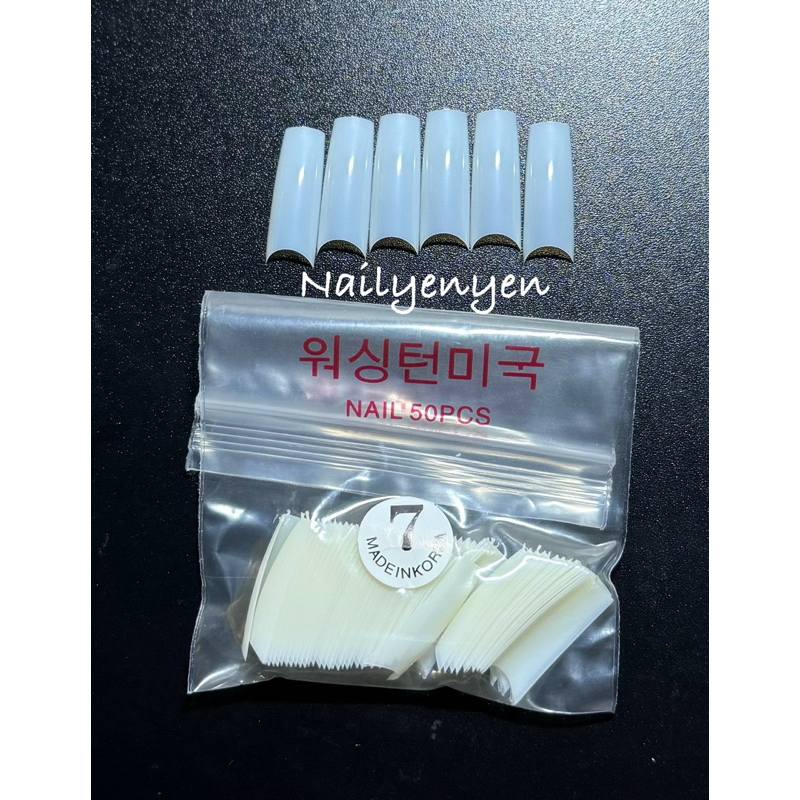 móng nối lẻ size màu đục
