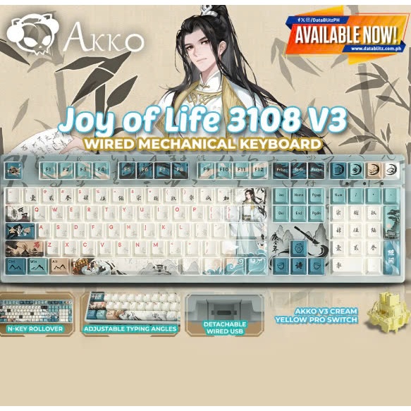 ( NEW- SALE )Bàn phím AKKO 5108 Joy of Life ( 1 MODE / Mạch Xuôi  / RGB / Hotswap ) | BigBuy360 - bigbuy360.vn