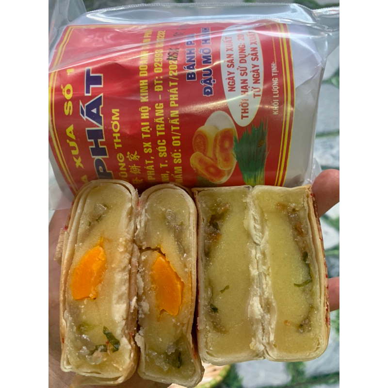 Bánh Pía Nhân Mỡ Hành Trứng Tấn Phát 350g/cây