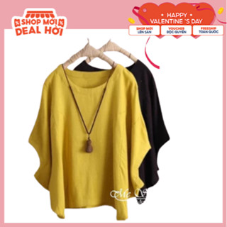 Áo trung niên nữ kiểu cánh dơi Mẹ Sam 24h form rộng bigsize giấu bụng che khuyết điểm AKH.36