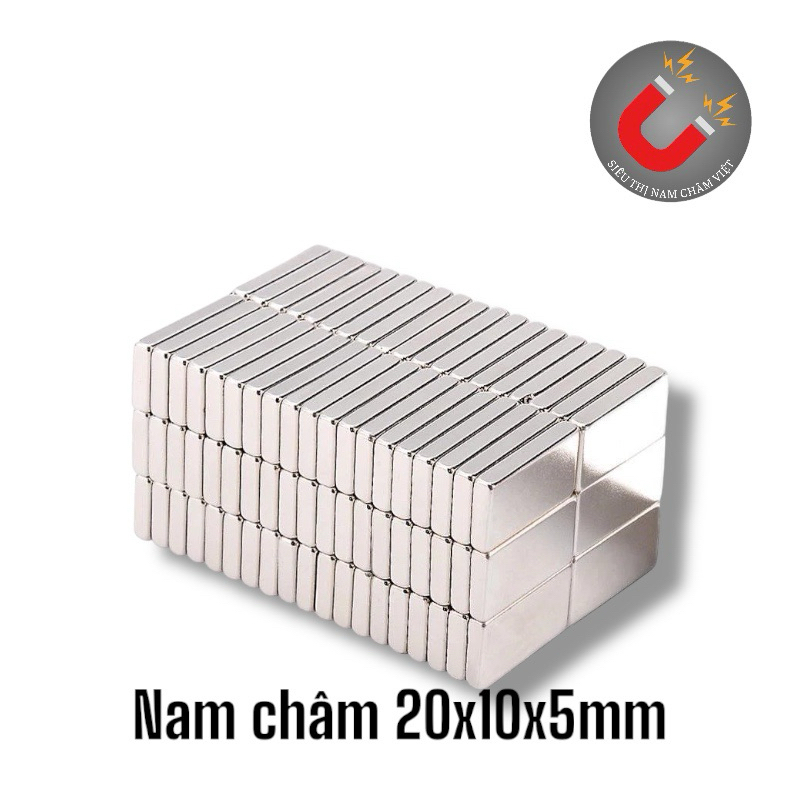 Nam châm đất hiếm 20x10x5mm (10 viên)