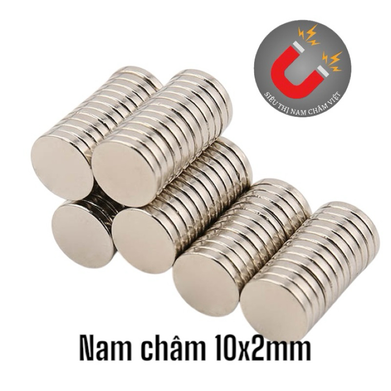 Nam châm viên 10x2mm (10viên)