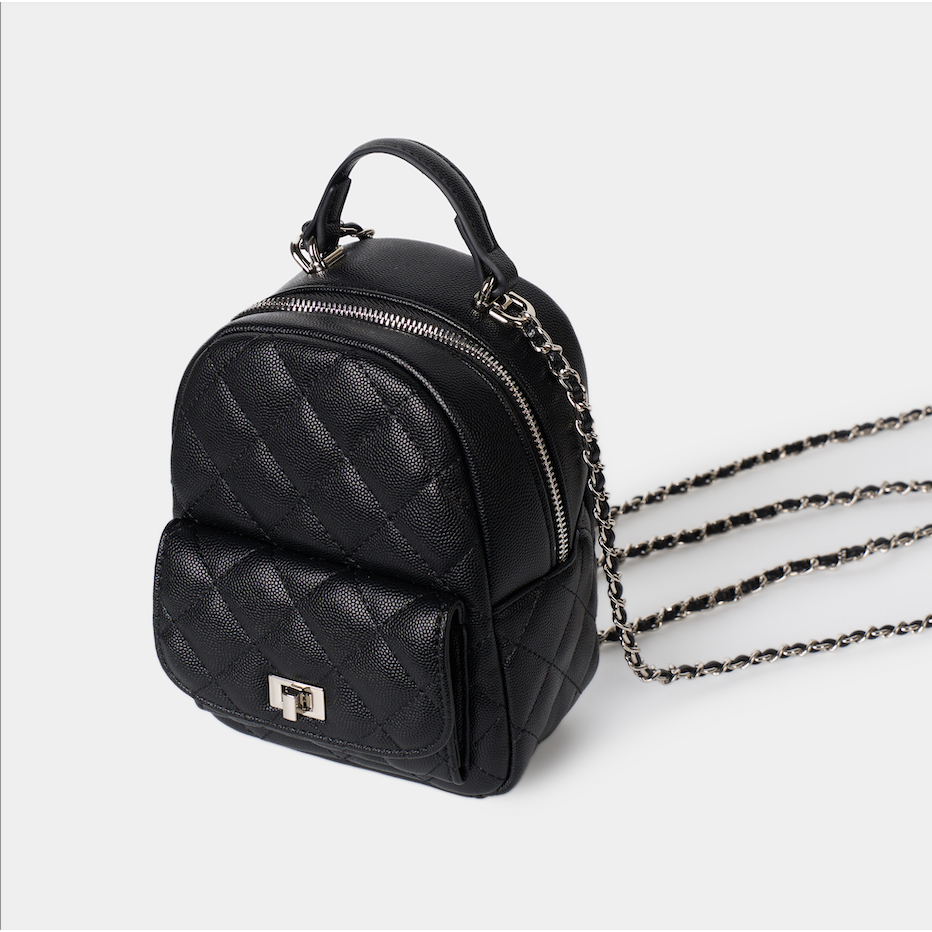 Balo nữ mini da chần cao cấp SEEME Aura Backpack