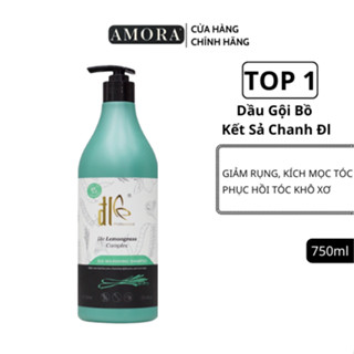 Dầu Gội Bồ Kết Sả Chanh Đle Lemongrass 750ml Màu Xanh Hương Thảo Dược